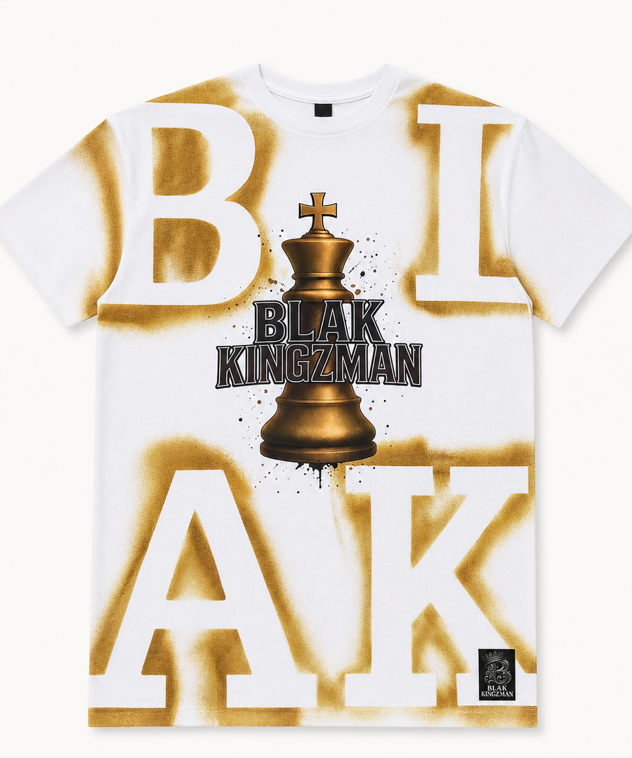 BK Medallion Tee – Dark Edition with BLAK background