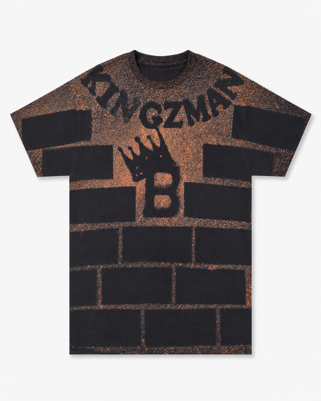 Brick Wall Bleach Tee – front
