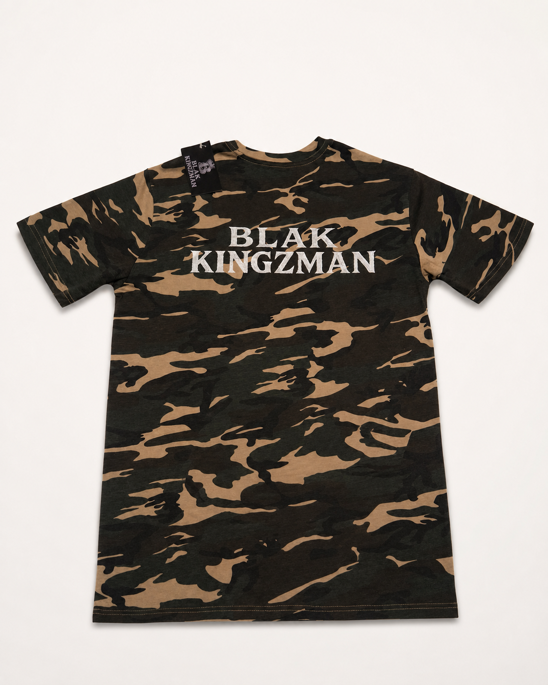 Camo Graphic Tee – BLAK KINGZMAN camo real photo front